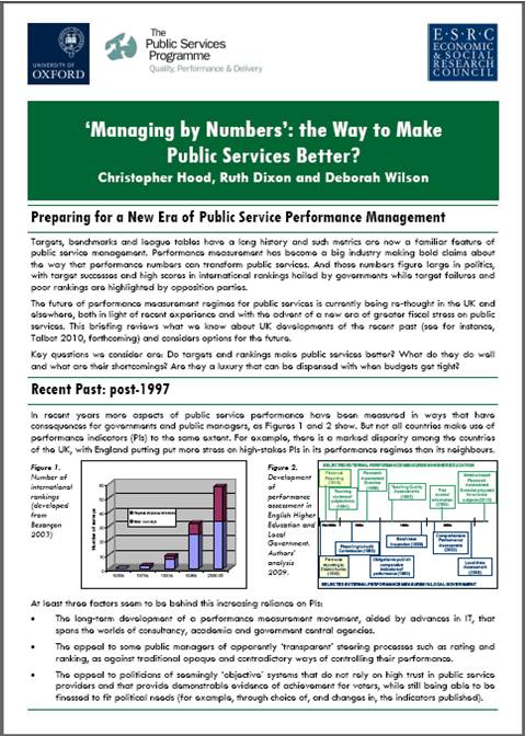 Managing by Numbers